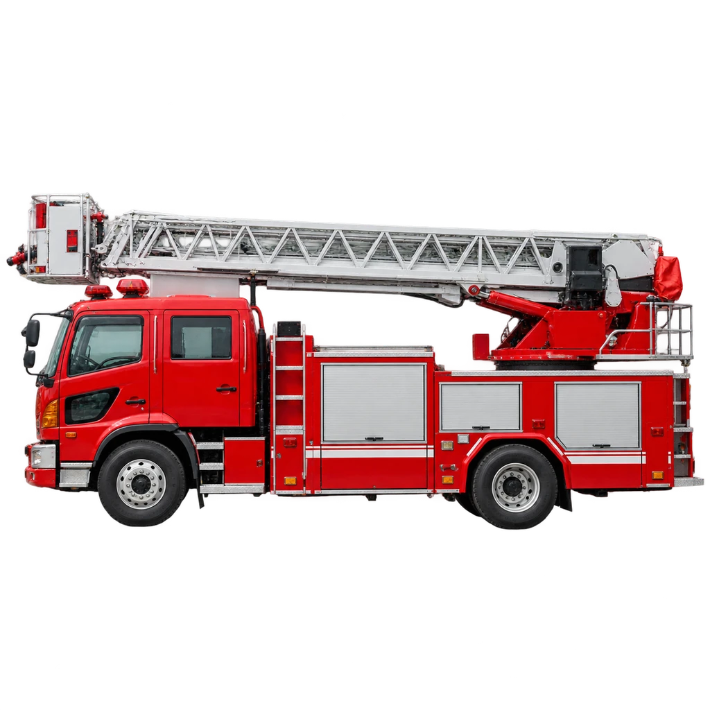 turntable ladder fire truck