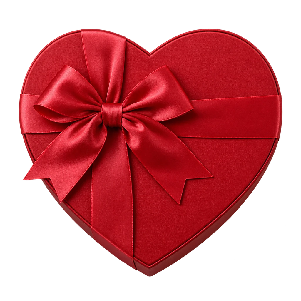 heart-shaped box of chocolates