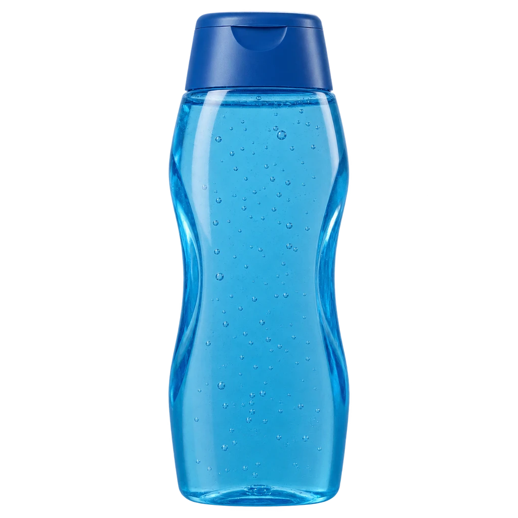 bottle of shower gel