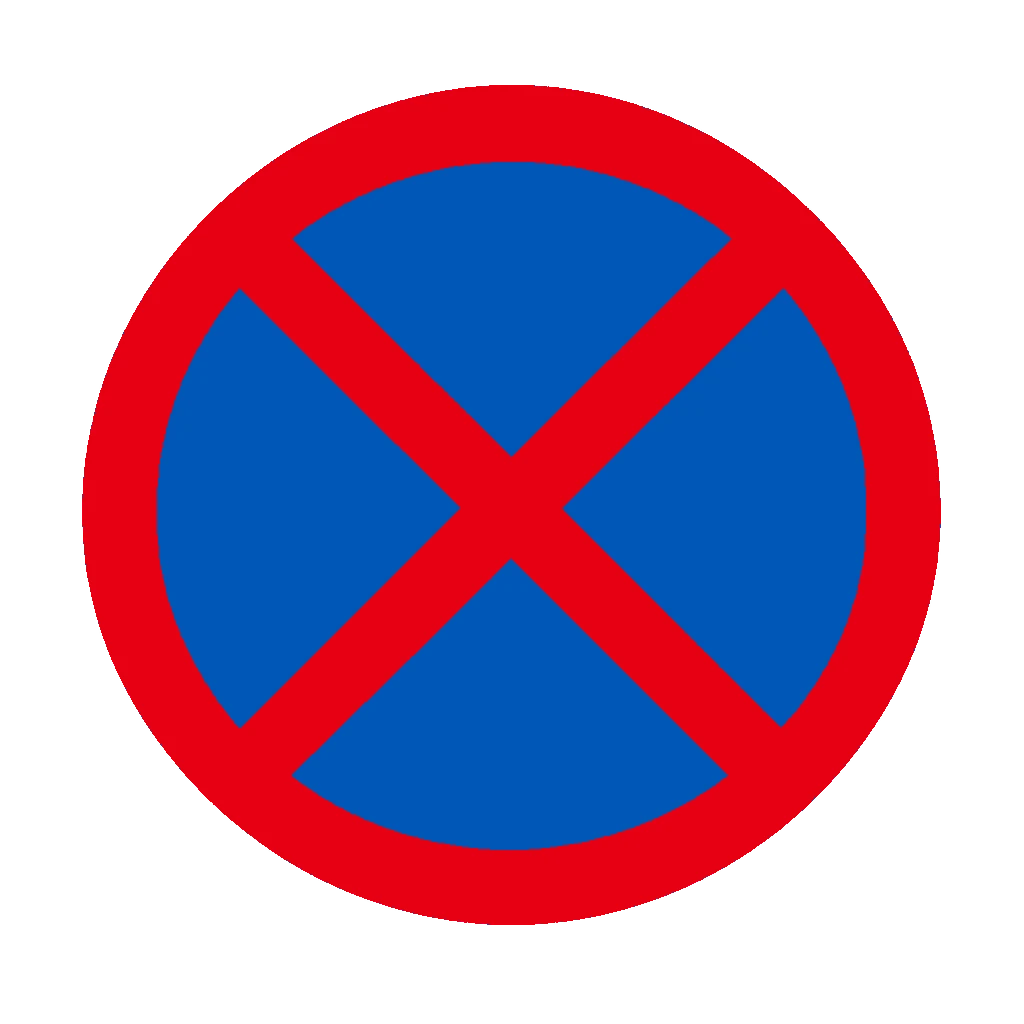 no stopping sign