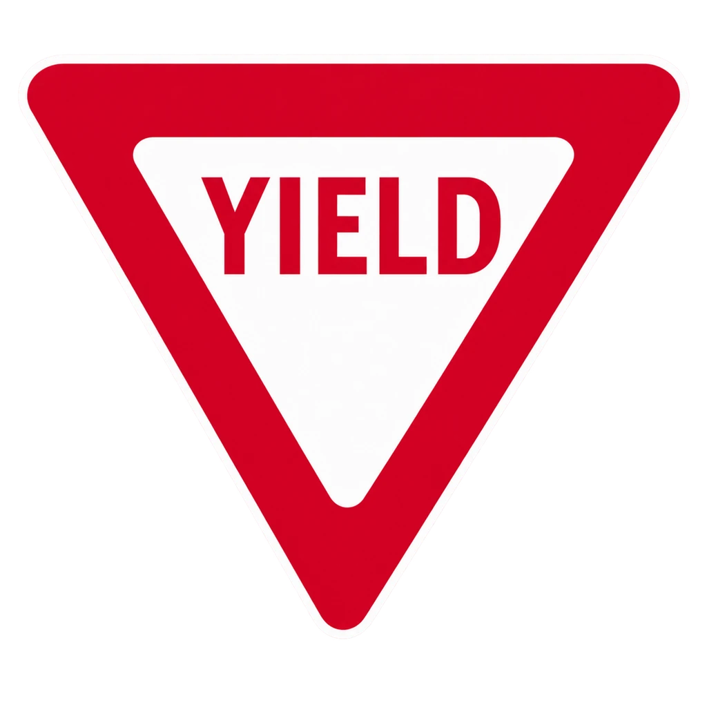 US YIELD sign